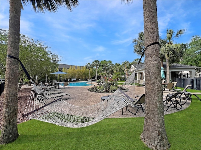 10407 Westpark Preserve Blvd, Tampa, FL 33625 - community pool with a patio area