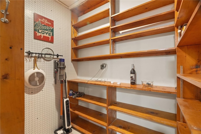 view of storage area