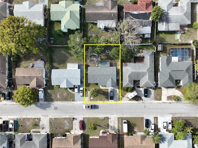 birds eye view of property featuring a residential view