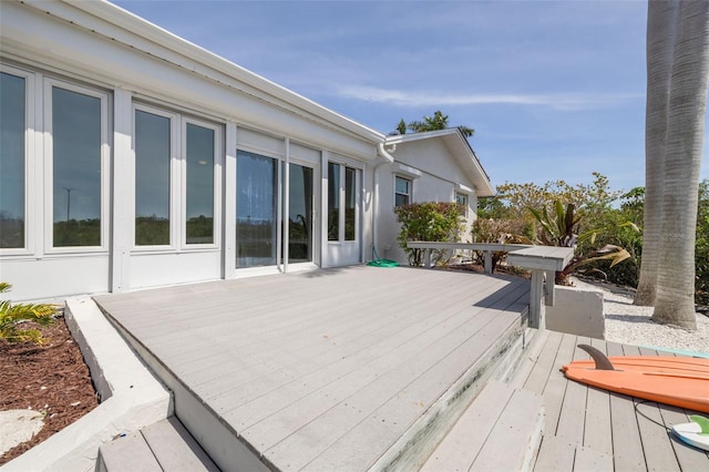 7906 Bayshore Dr, Seminole, FL 33776 - view of wooden deck