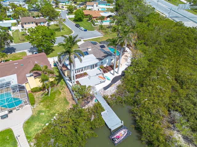 7906 Bayshore Dr, Seminole, FL 33776 - aerial view featuring a residential view