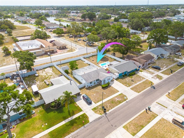 2605 Fulton St SW, Largo, FL 33774 - aerial view of residential area with a nearby body of water