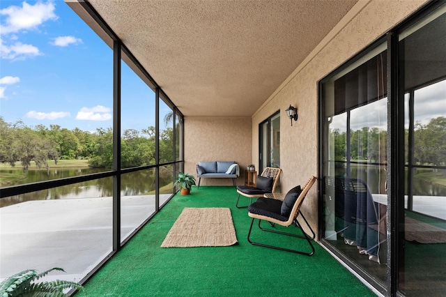 170 Ingrid Pl, Oldsmar, FL 34677 - sunroom / solarium featuring a water view
