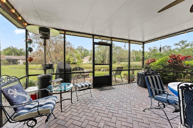 170 Ingrid Pl, Oldsmar, FL 34677 - sunroom / solarium with track lighting and a ceiling fan