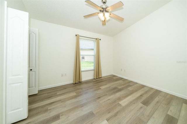 5331 Villagebrook Dr, Wesley Chapel, FL 33544 - empty room with light wood-style floors, ceiling fan, and baseboards