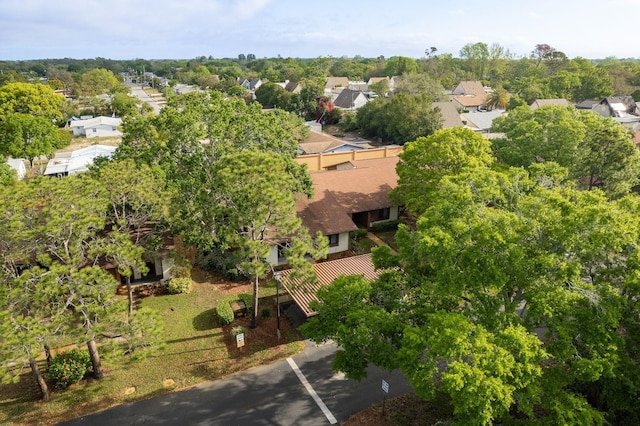 bird's eye view with a residential view