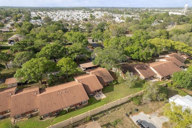 drone / aerial view with a residential view