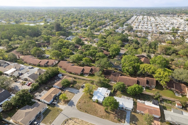 aerial view with a residential view