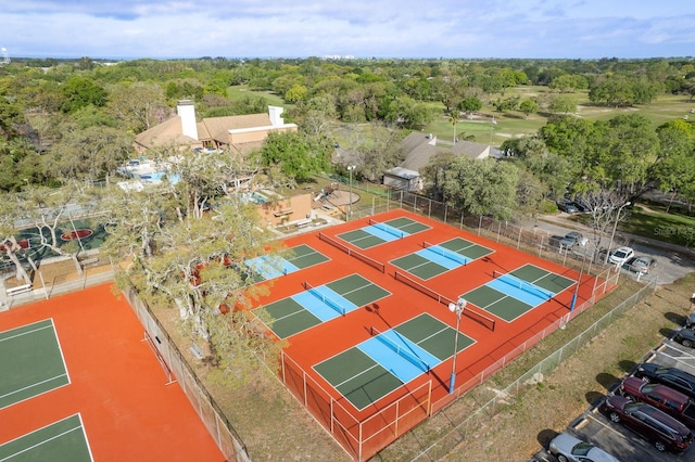aerial view with a view of trees