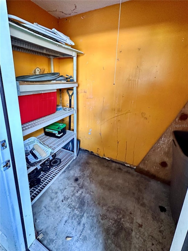 view of storage room