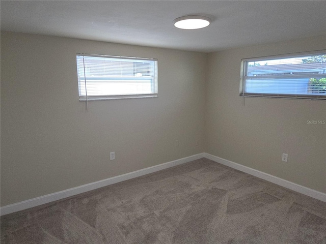 5130 Tilson Dr, New Port Richey, FL 34652 - empty room with baseboards, a healthy amount of sunlight, and carpet