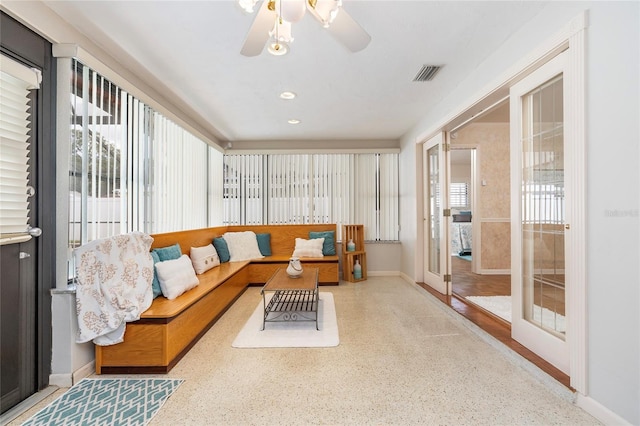 view of sunroom