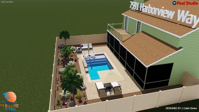 7591 Harbor View Way, Seminole, FL 33776 - swimming pool featuring a patio area