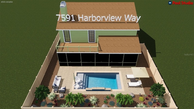 7591 Harbor View Way, Seminole, FL 33776 - view of floor plan / room layout