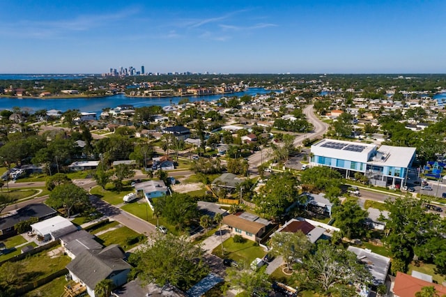 4126 Carson St NE, Saint Petersburg, FL 33703 - birds eye view of property with a residential view and a water view