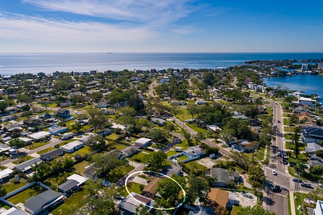 4126 Carson St NE, Saint Petersburg, FL 33703 - bird's eye view featuring a water view and a residential view