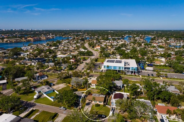 4126 Carson St NE, Saint Petersburg, FL 33703 - drone / aerial view with a water view and a residential view