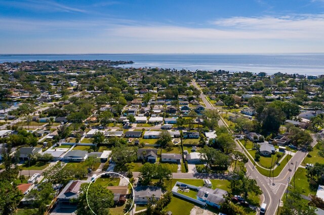 4126 Carson St NE, Saint Petersburg, FL 33703 - aerial view featuring a water view and a residential view