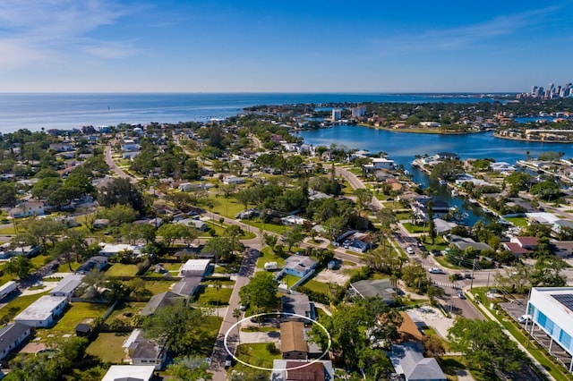 4126 Carson St NE, Saint Petersburg, FL 33703 - aerial view with a residential view and a water view