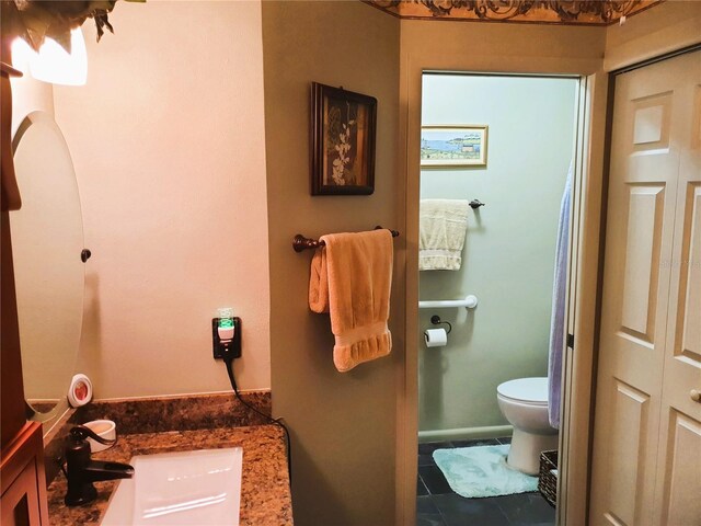 8810 41st St N, Pinellas Park, FL 33782 - bathroom with vanity and tile patterned flooring