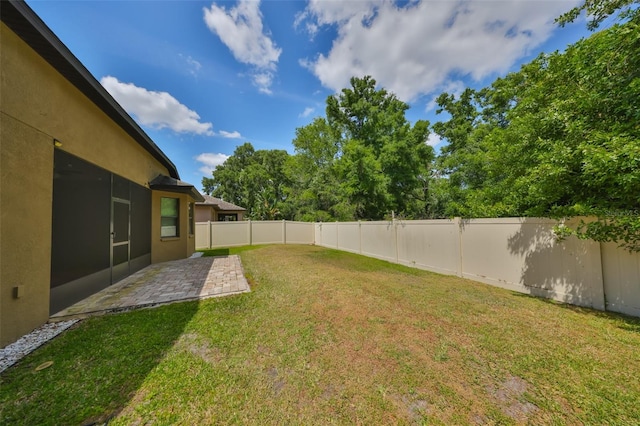 838 Vino Verde Cir, Brandon, FL 33511 - view of yard with a patio and a fenced backyard