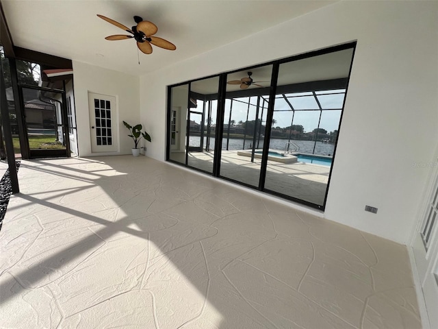 4804 Longwater Way, Tampa, FL 33615 - unfurnished sunroom with ceiling fan and healthy amount of natural light