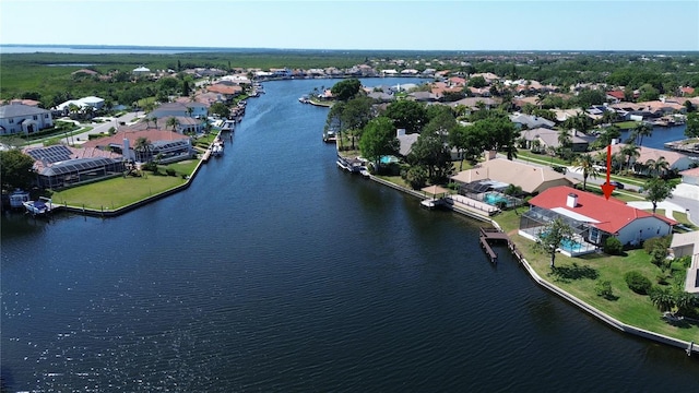 4804 Longwater Way, Tampa, FL 33615 - aerial view of residential area with a large body of water