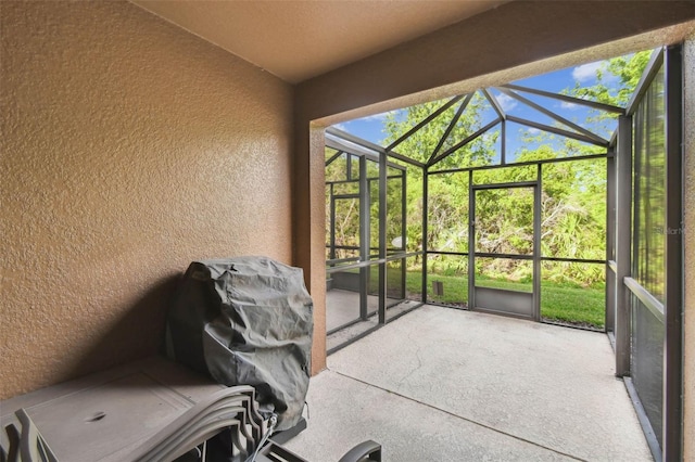 view of sunroom