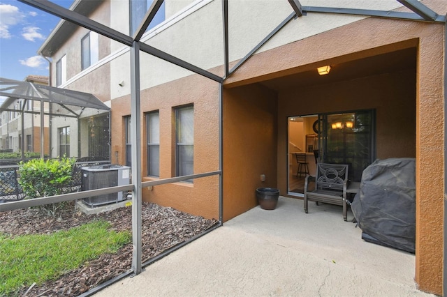 view of sunroom