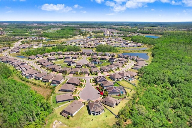 10703 Morning Dew Way, Tampa, FL 33647 - birds eye view of property featuring a residential view and a water view