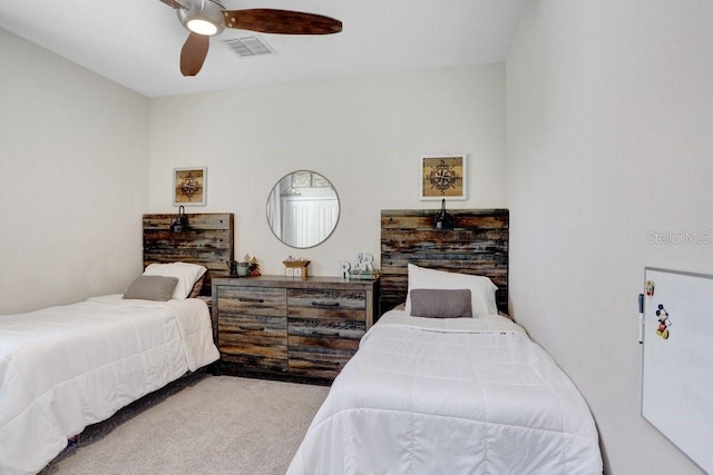 10703 Morning Dew Way, Tampa, FL 33647 - carpeted bedroom with visible vents and ceiling fan