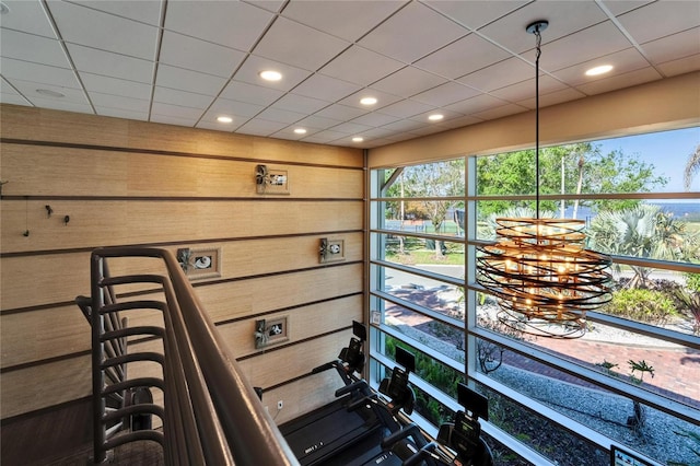 interior space featuring recessed lighting