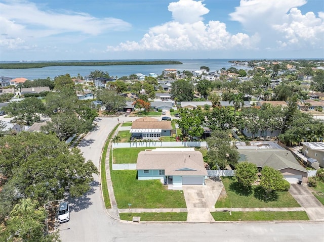 6035 19th St NE, Saint Petersburg, FL 33703 - aerial perspective of suburban area featuring a nearby body of water