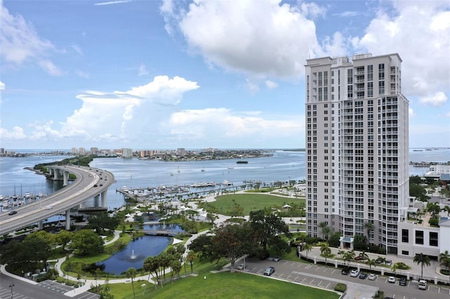 331 Cleveland St Unit 320, Clearwater, FL 33755 - water view with a city view