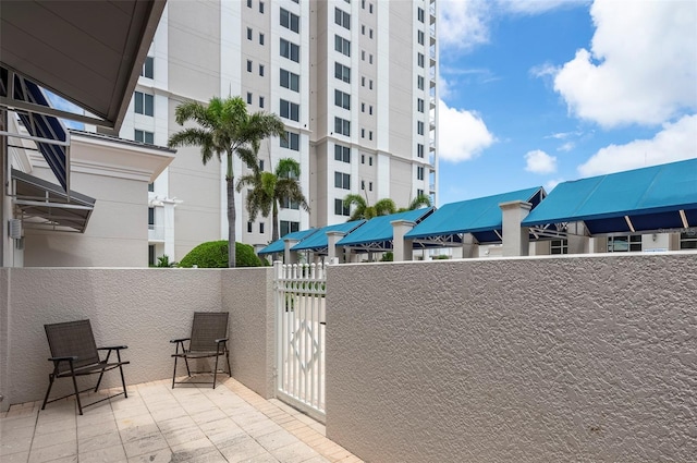 331 Cleveland St Unit 320, Clearwater, FL 33755 - view of patio with a gate