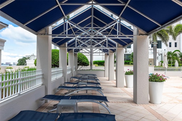 331 Cleveland St Unit 320, Clearwater, FL 33755 - view of patio with fence