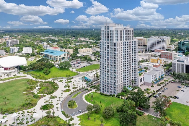 331 Cleveland St Unit 320, Clearwater, FL 33755 - birds eye view of property with a view of city