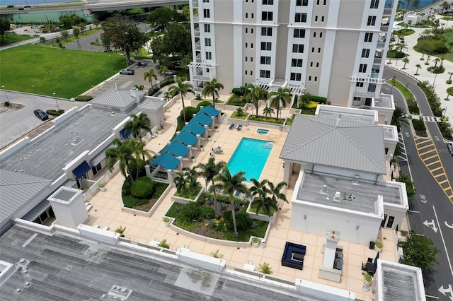 331 Cleveland St Unit 320, Clearwater, FL 33755 - bird's eye view