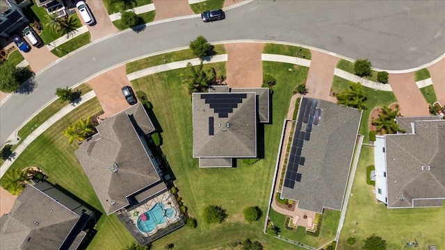 bird's eye view featuring a residential view