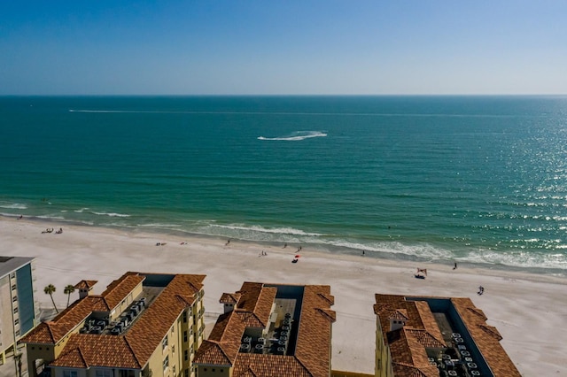 water view featuring a beach view