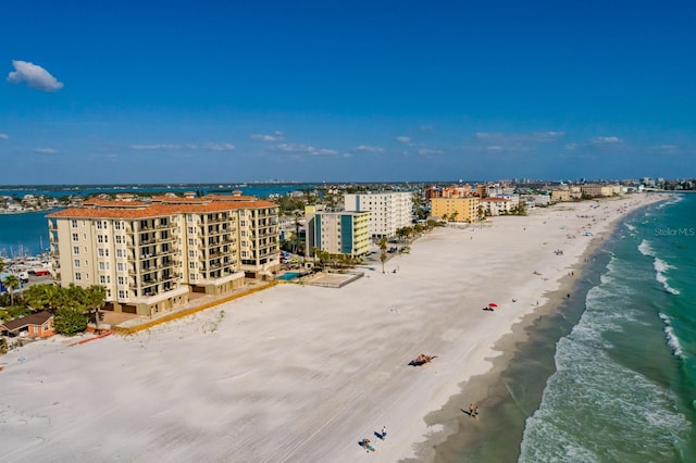 13600 Gulf Blvd Unit 700A, Saint Petersburg, FL 33708 - drone / aerial view of waterfront with a beach