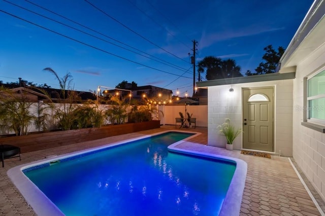 3066 Highland St N, Saint Petersburg, FL 33704 - view of swimming pool with a fenced backyard
