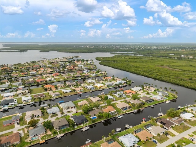 121 Colonial St SW, Port Charlotte, FL 33952 - bird's eye view featuring a residential view and a water view