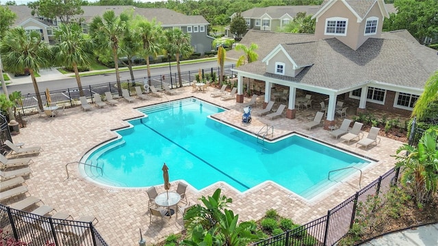2009 River Turia Cir, Riverview, FL 33578 - pool with a patio and fence