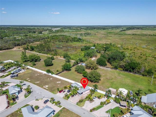 bird's eye view with a forest view