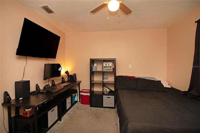 2132 40th Ave N, Saint Petersburg, FL 33714 - bedroom with carpet flooring and ceiling fan