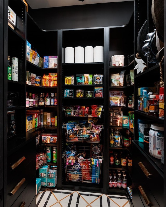 view of pantry