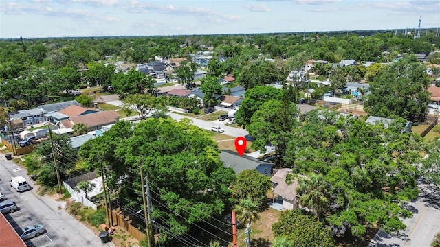aerial view featuring a residential view