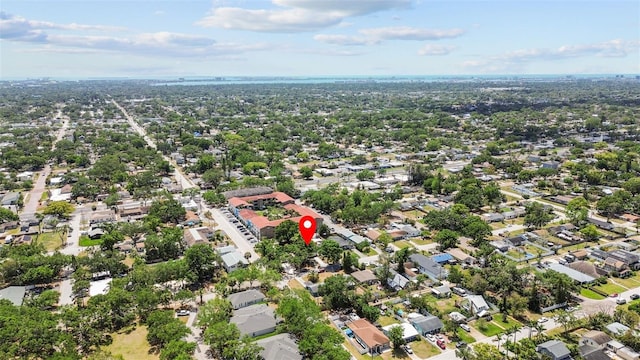 drone / aerial view with a residential view