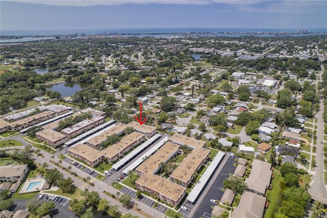 10035 63rd Ave N Unit 23, Saint Petersburg, FL 33708 - bird's eye view featuring a water view